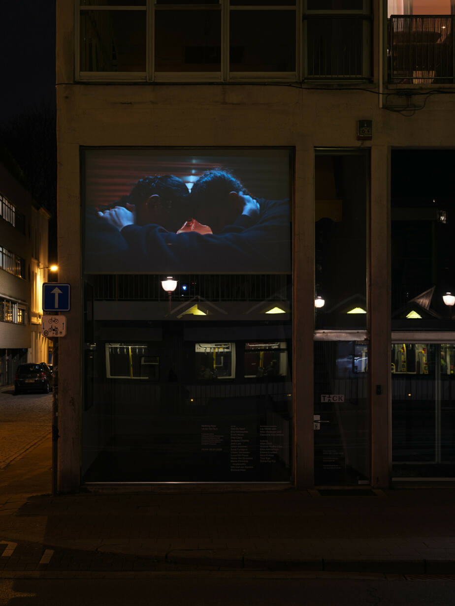 SCRUM, performance in depot by Lily White, dancers Mina Verheyen and Charlotte Dos Santos, Nothing New Under the Sun, TICK TACK, 2026. Photographer: Sammuel Nijhuis.