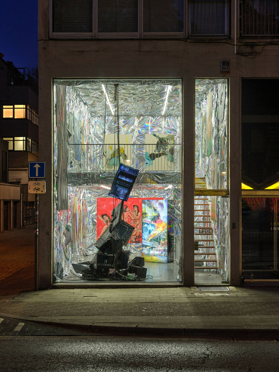 Pomegranate Flower Cake - HFBK Hamburg's Klasse Reyle, Curated by Anselm Reyle -  Outside view at TICK TACK