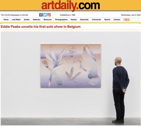ArtDaily announcing Fourth Wall Death Rattle