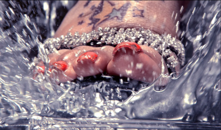 Marilyn Minter, SMASH, 2014, HD Digital Video. Courtesy the artists and Salon 94, New York; and Regen Projects, Los Angeles. © Marilyn Minter