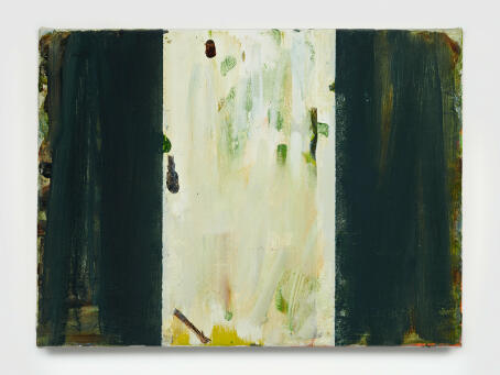 Guto Morgan, Whitewash, 2024, Oil on canvas 30,1 x 40,1 cm / EUROSTARZ / TICK TACK