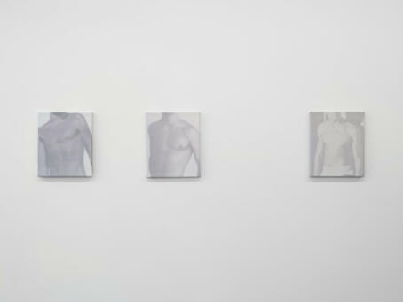 Reuben Beren James, TORSO, 2024, Acrylic on canvas, 30 x 25 cm each / EUROSTARZ / TICK TACK