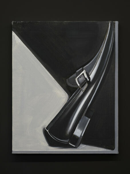 Patrick Vanden Eynde, Casual, 2009, Oil on canvas 49 x 39 cm / LE NOUVEAU BIEDERMEIER / TICK TACK