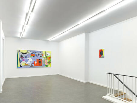 Thomas Scheibitz, >>>X<<<, 2025, installation view / TICK TACK