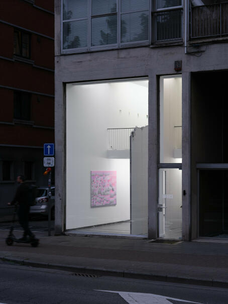 Eddie Peake, FOURTH WALL DEATH RATTLE - outside view, 2025 / TICK TACK