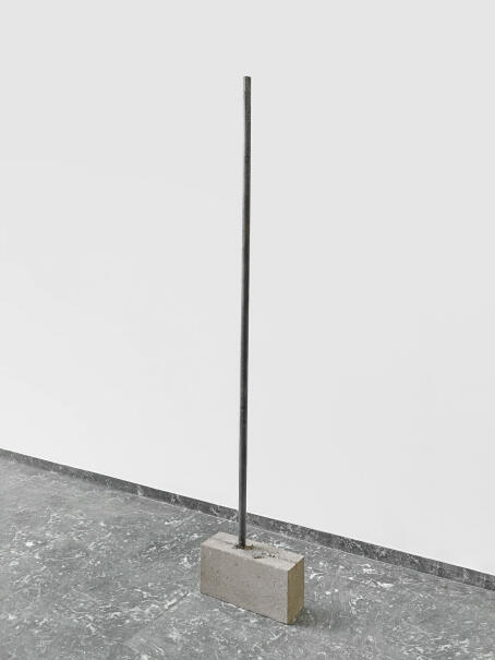 Allen-Golder Carpenter - Everything is is the right place - 2025 - Concrete and steel - 205 x 38,5 x 13,5 cm