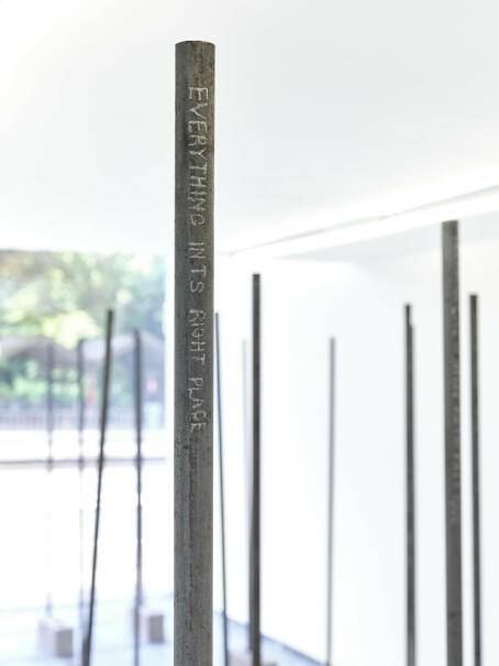Allen-Golder Carpenter - Everything is is the right place - 2025 - Concrete and steel - 205 x 38,5 x 13,5 cm