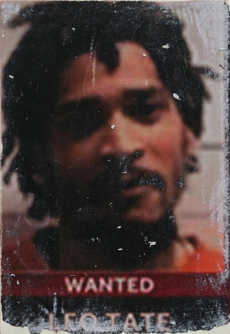 Allen-Golder Carpenter - Wanted man #2, 2025 Acrylic gel, ink & paper on wooden panel 29,7 × 21 cm - Courtesy TICK TACK