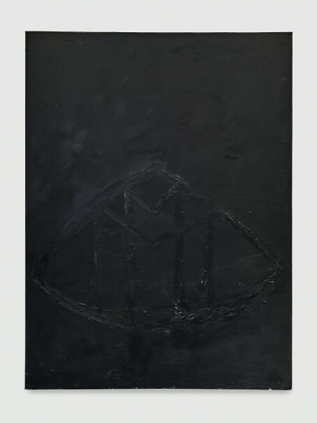 Allen-Golder Carpenter - Maybach study (Black) - 2025 Acrylic on canvas - 200 × 150 cm - Courtesy TICK TACK, Antwerp