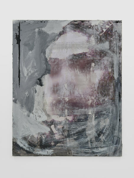 Allen-Golder Carpenter - Broken Sister (Audre Lorde), 2025 Acrylic gel, ink, acrylic paint, paper & spray paint on wooden panel 100 × 80 cm - Courtesy TICK TACK