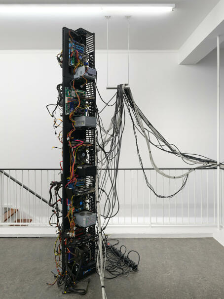 Brennan Wojtyla, LAN, 2025, site specific installation and performance, TICK TACK