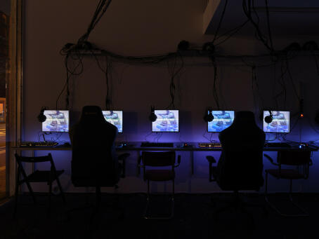 Brennan Wojtyla, LAN, 2025, site specific installation and performance, TICK TACK