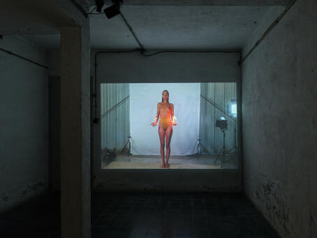 Millie Brown, Light Upon Light, 2024, performance film, 1 min 16 seconds (on loop)