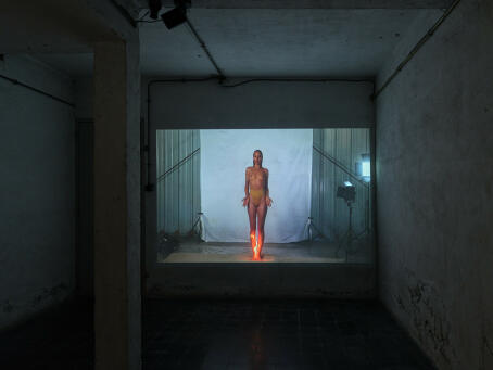 Millie Brown, Light Upon Light, 2024, performance film, 1 min 16 seconds (on loop)