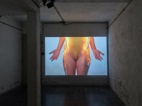 Millie Brown, Light Upon Light, 2024, performance film, 1 min 16 seconds (on loop)