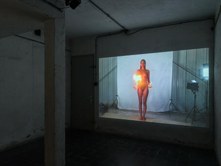 Millie Brown, Light Upon Light, 2024, performance film, 1 min 16 seconds (on loop)