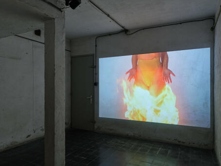 Millie Brown, Light Upon Light, 2024, performance film, 1 min 16 seconds (on loop)