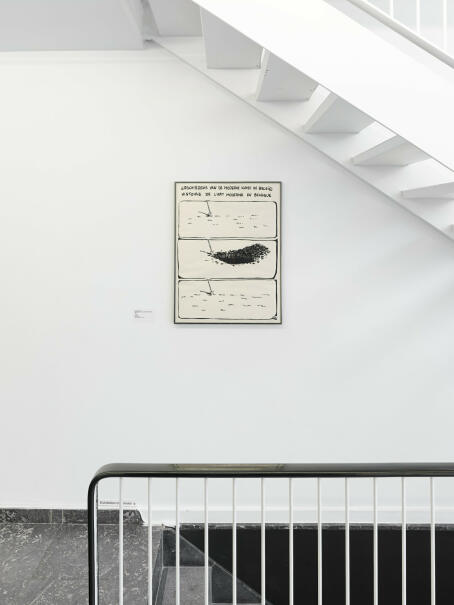 Jacques Charlier, Geschiedenis van de moderne kunst in België, 1980, Screenprint, 72 x 54 cm