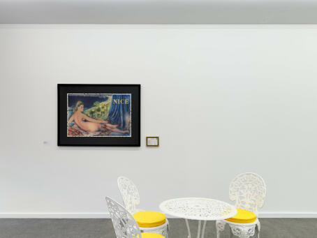 Eric Vandepitte, Nu sur azur (Nice), 1989, Graphite, lacquer and acrylic on paper, 62 x 93 cm, 9.5 x 14.5 cm