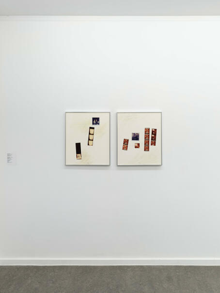 Johan Swinnen, (Personalized) Installation; I have a vision of life?; 1984, Photo collage on paper, 58.5 x 49 cm each