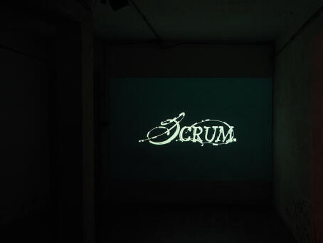 LILY WHITE (Choreography), SCRUM, 2026, Performed by — Mina Verheyen and Charlotte Dos Santos, Music by — Jan Segers, Filmed and edited by — Sammuel Nijhuis, Focus puller — Alexander Siamandi, Photographer — Lies Ooms