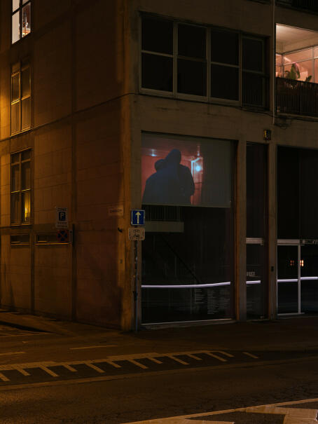 SCRUM, performance in depot by Lily White, dancers Mina Verheyen and Charlotte Dos Santos, Nothing New Under the Sun, TICK TACK, 2026. Photographer: Sammuel Nijhuis.