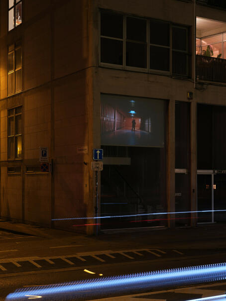 SCRUM, performance in depot by Lily White, dancers Mina Verheyen and Charlotte Dos Santos, Nothing New Under the Sun, TICK TACK, 2026. Photographer: Sammuel Nijhuis.