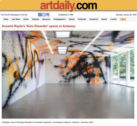 ArtDaily:  Anselm Reyle's 'Disorder' opens in Antwerp