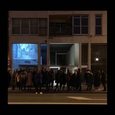 Wonderful opening night with soloshow Miyeon Lee en Joowon Song on Cinema. #ticktacktime.