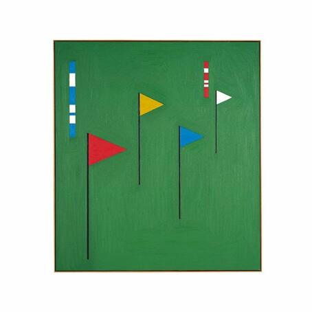 Golf Party, soloshow @fournierbertrand this Friday! #ticktacktime Work: Practice, 2019, 160 x 143 cm.