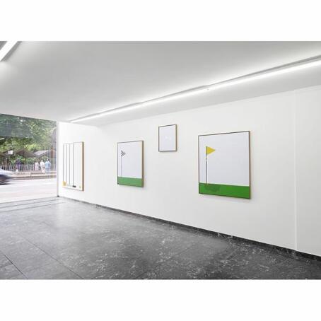 Current: Golf Party. Soloshow @fournierbertrand.  #ticktacktime.
.
.
#bertrandfournier #soloshow #soloexhibition #frenchpainter #golf⛳️ #golfball #gol