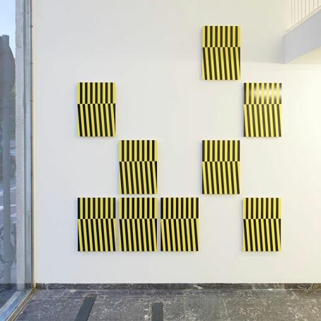 Jonas Maas. Untitled. 2019. Acrylic on mdf. On view at TT.