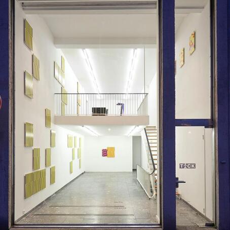Jonas Maas. Untitled. 2019. In situ. On view at TT, last week to enter the optical sensation!