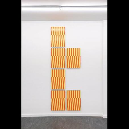 Jonas Maas. Untitled, 2019, Acrylic on mdf, 244 x 86 cm.