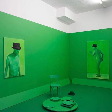 Flashback. Greenscreen installation by Patrick Vanden Eynde.