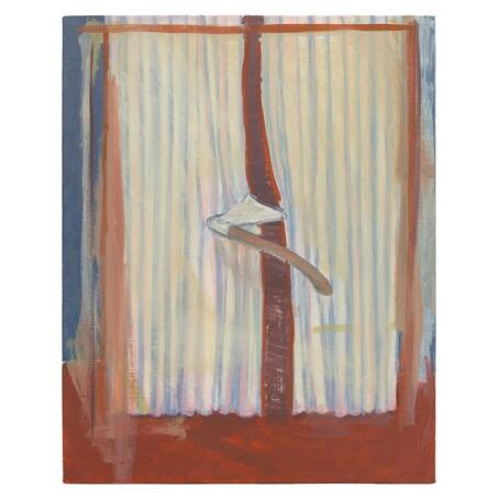Guy Van Bossche, ‘Underground No Floor’. Current at TT.
____
Image: Guy Van Bossche - Bijl in Gordijn 2, 2019, Oil on canvas, 59,7 x 47,6 cm
____
@guy