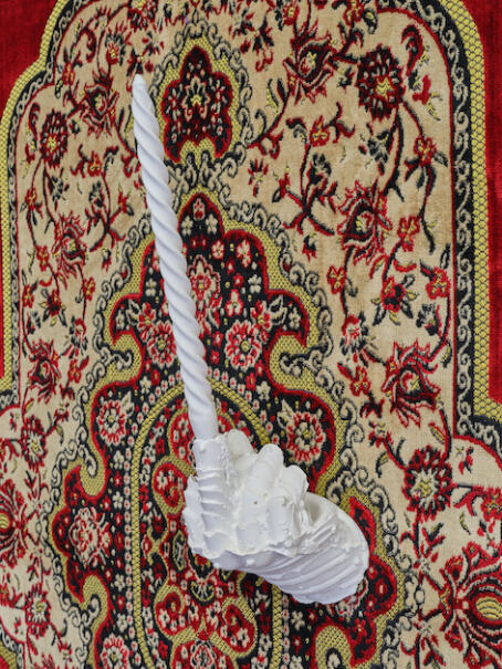 Alexandre Bavard - BRAV Installation - 2022 - carpet, plaster sculptures - 240 x 160 cm (6x)