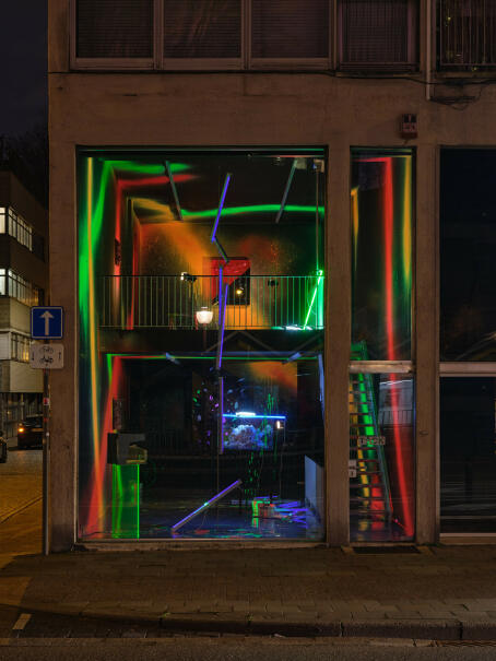 Anselm Reyle - DISORDER - Installation view at TICK TACK, 2023