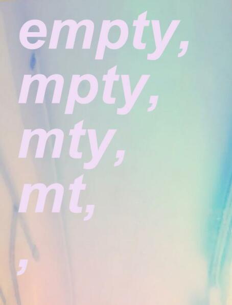Benjamin Cohen - Empty, mpty, mty, mt, , - Exhibition announcement at TICK TACK