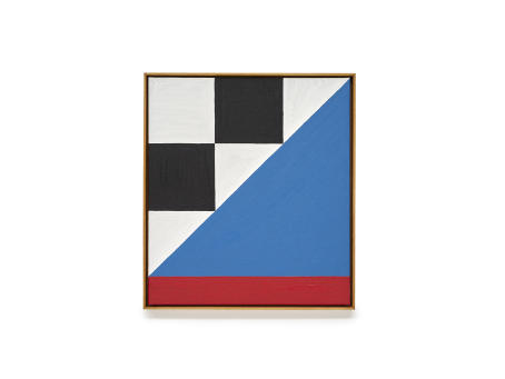 Bertrand Fournier - Between the flags 2 - 2019 - 55 x 49 cm - Oil on Linen