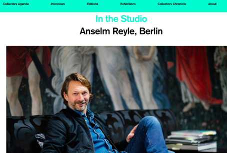 In the studio with Anselm Reyle by Collector's Agenda