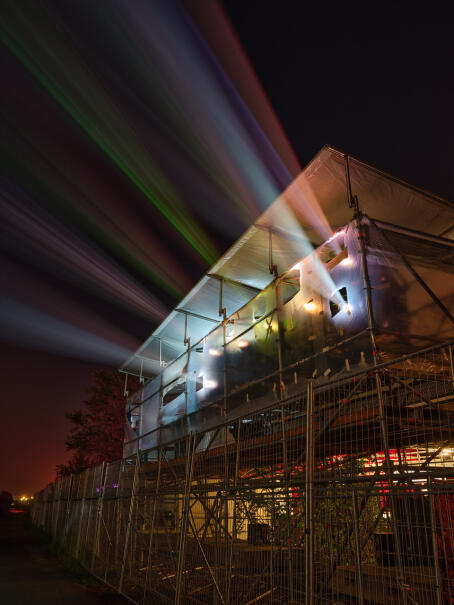 Beamer construction HORST arts and Music Festival