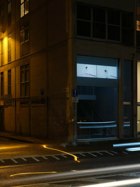 Sondra Perry, Double Quadruple Etcetera Etcetera I & II, 2013, 2 channel video installation, loop, color, silent; Performed by Danny Giles & Joiri Minaya