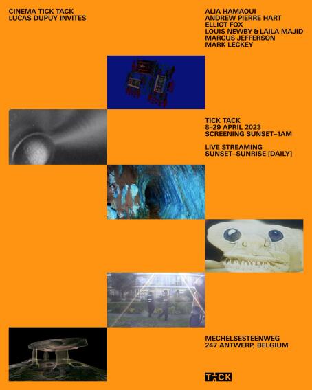 Exhibition Poster - Lucas Dupuy invites UK connections on CINEMA TICK TACK