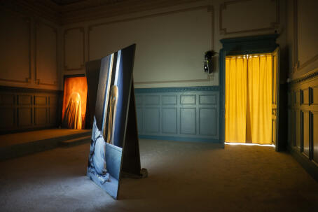 Gabriel Abrantes, Bardo Loops, 2024, installation view at Contour Biennale 11, TACK TICK, 5 September–1 November 2026, Mechelen (BE). Courtesy of the artist and Contour Biennale. Photo: Filip Claessens