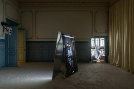 Gabriel Abrantes, Bardo Loops, 2024, installation view at Contour Biennale 11, TACK TICK, 5 September–1 November 2026, Mechelen (BE). Courtesy of the artist and Contour Biennale. Photo: Filip Claessens