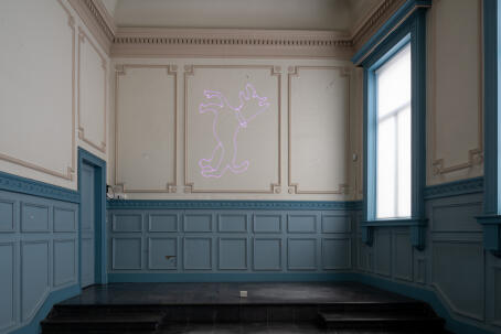 Claudia Pagès Rabal, Watermarks: Towers, Castles, Dogs, and Laia, 2025, installation view at Contour Biennale 11, TACK TICK, 5 September–1 November 2026, Mechelen (BE). Courtesy of the artist and Contour Biennale. Photo: Filip Claessens.