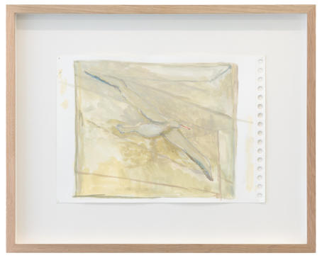 Guy Van Bossche - Bird #1 - 2020 - Tempera on paper - 35 x 43,5 cm (framed)