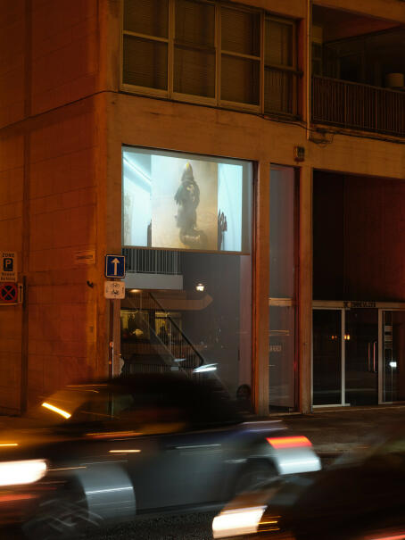 Installation view of An Eye For An Eye performance video - Directed by Alexandre Bavard