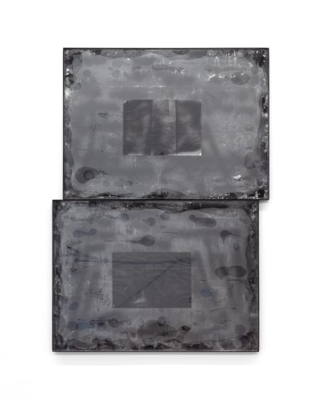 Jason Gringler - Double Black Screen - 2020 - 81,5 x 114 cm